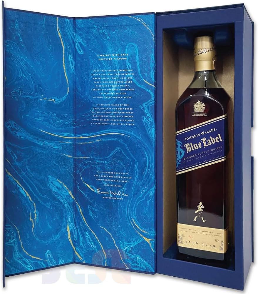 Amazon.co.jp: [正規品] Box入り ジョニーウォーカー ブルーラベル