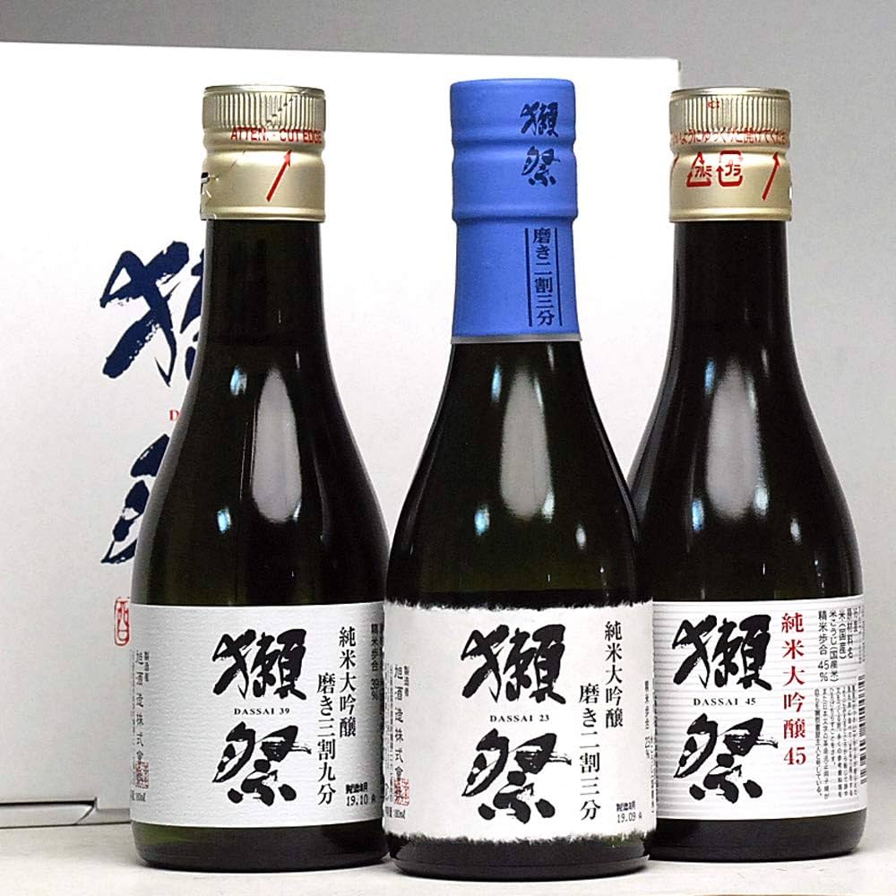 Amazon.co.jp: 獺祭 だっさい 飲み比べ 180ml×3本セット 日本酒 磨き