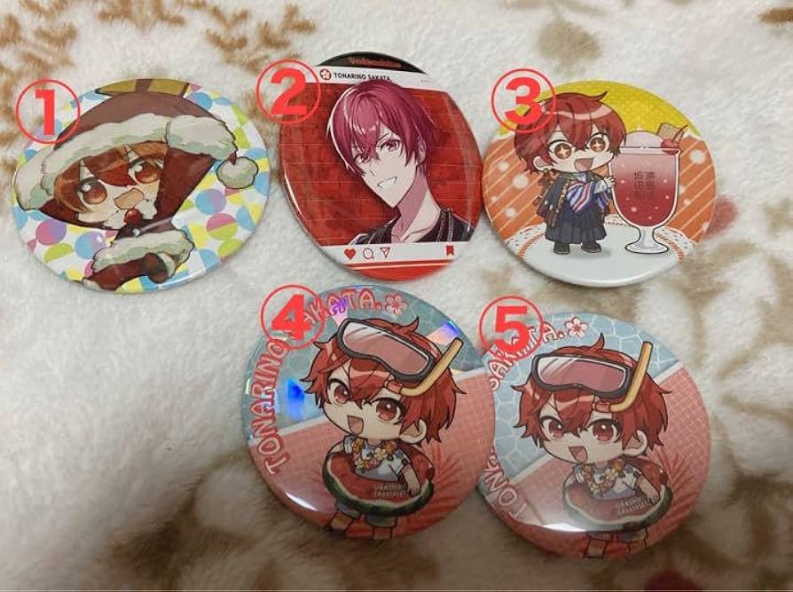 浦島坂田船 あほの坂田 となりの坂田 シクレ 缶バッジ 2枚目モザイク