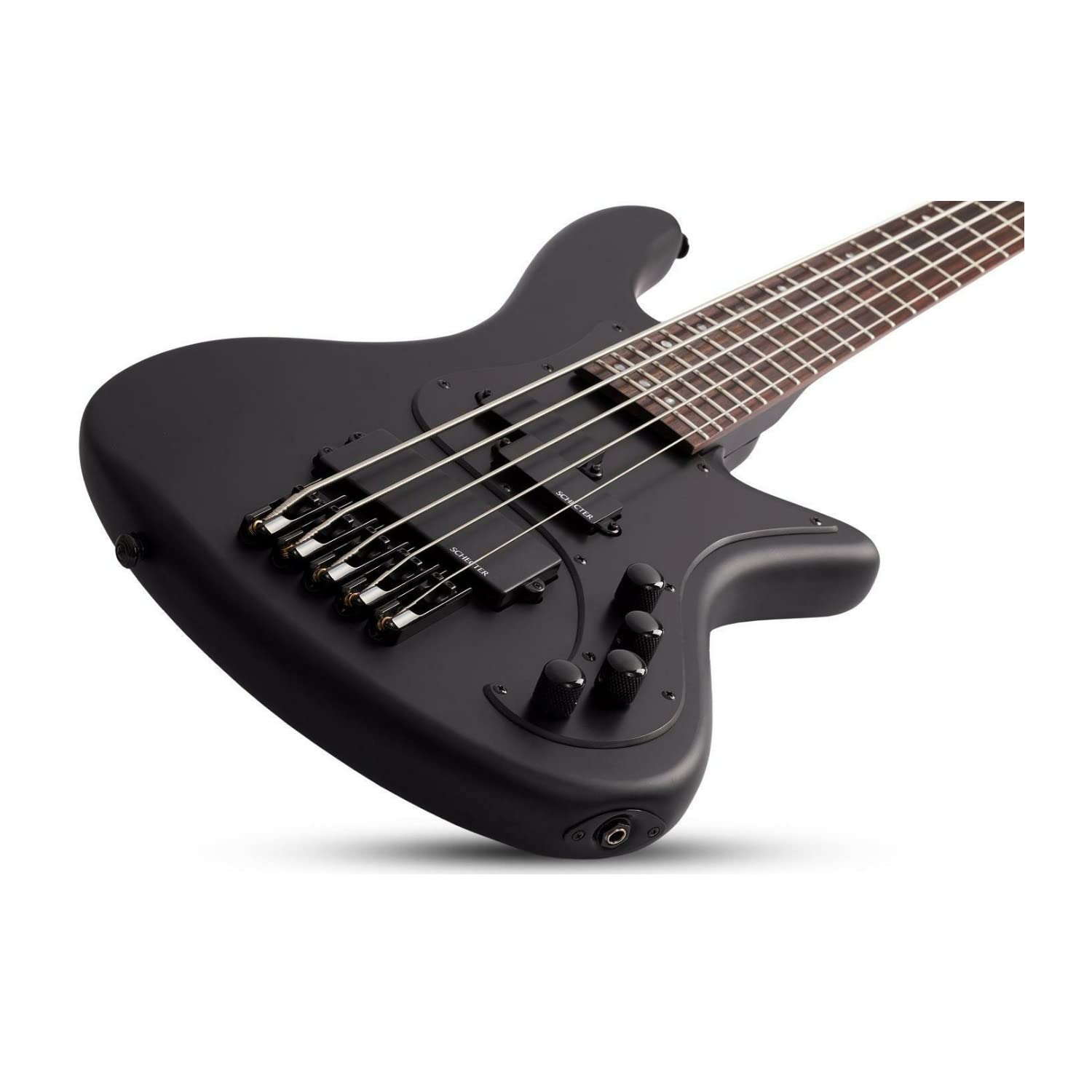 Amazon | Schecter 2523 5-String Bass Guitar, Satin Black | エレキ
