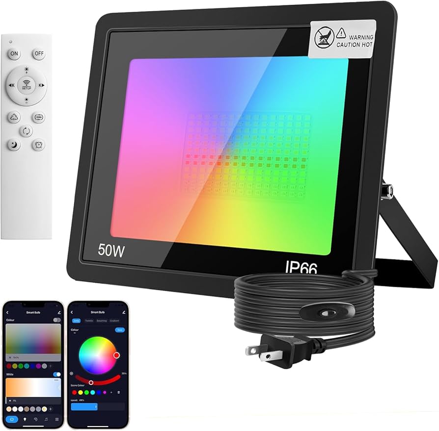 Amazon.co.jp: 【第2世代目&グレードアップ版】Ledoversea RGBCW投光器