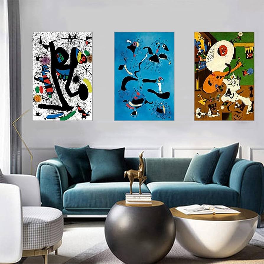 ミロ 抽象画 ポスター＆フレーム☆ Amazon.co.jp: ジョアン・ミロ