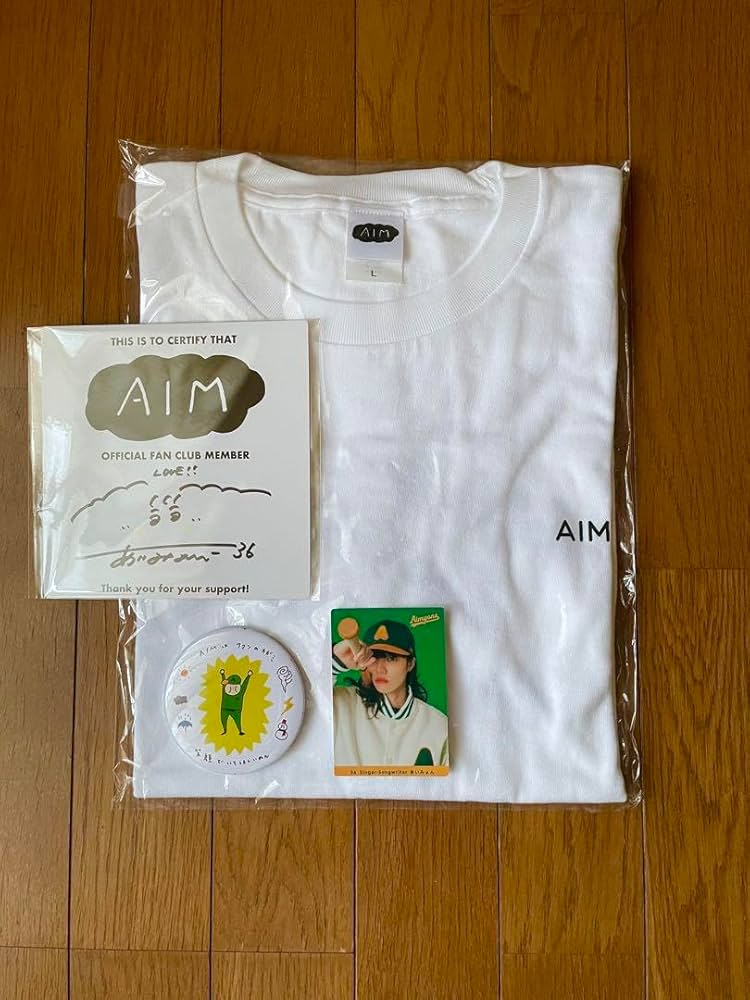 あいみょん AIM ファンクラブ限定 非売品 Tシャツ 直筆サイン色紙