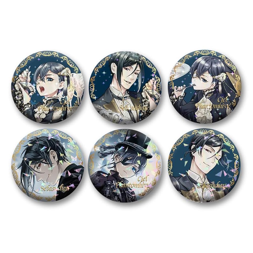 黒執事 宝石缶バッジ 10個セット 黒執事 宝石缶バッジ コンプリート