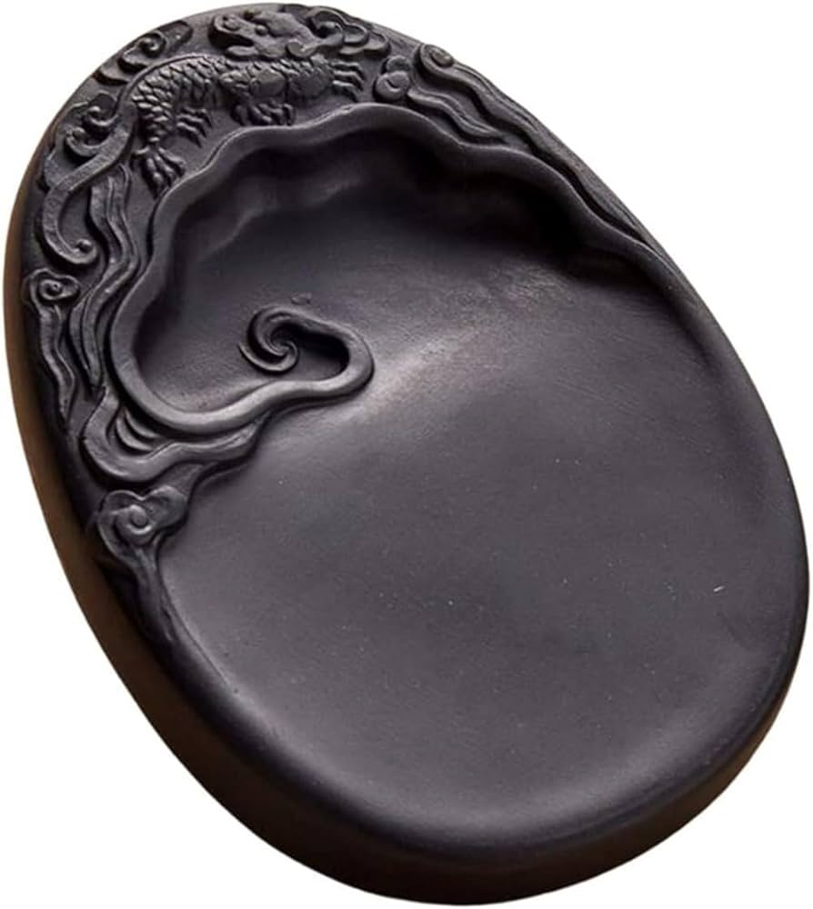 Amazon | 硯 墨池 すずり 硯石 澄泥硯 中国四大名硯の一つ 墨池 天然