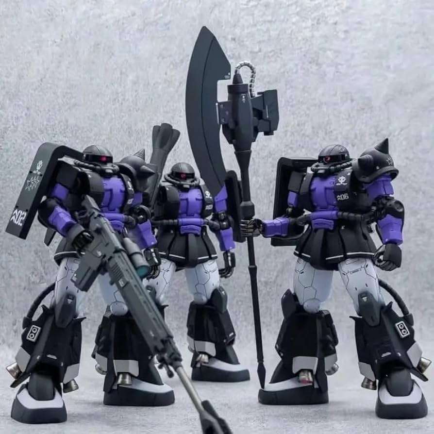 本物の 1/144 HG XD/星動 | Amazon THE 3体 黒い三連星 ザク ORIGIN