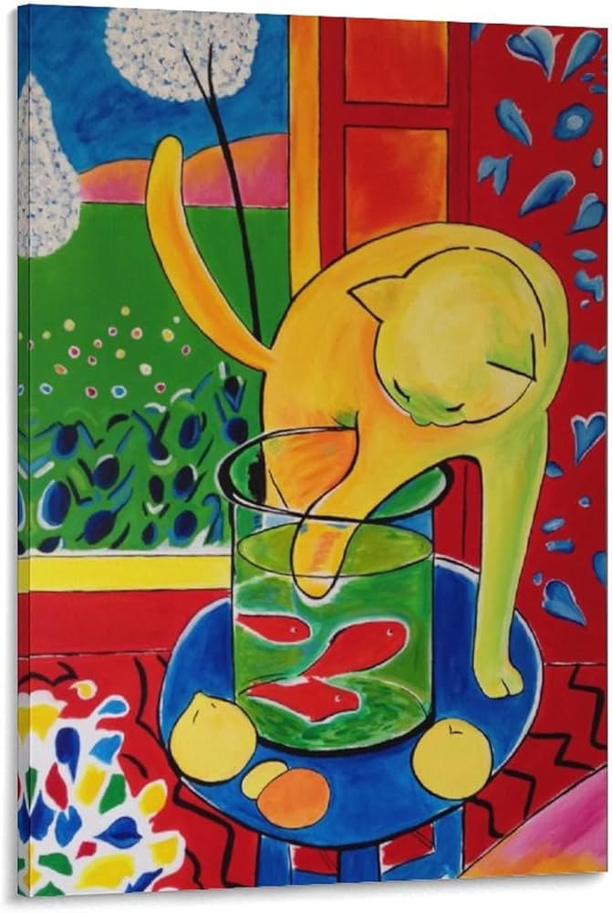 Amazon.co.jp: Henri Matisseアンリ・マティス画家の作品「金魚を