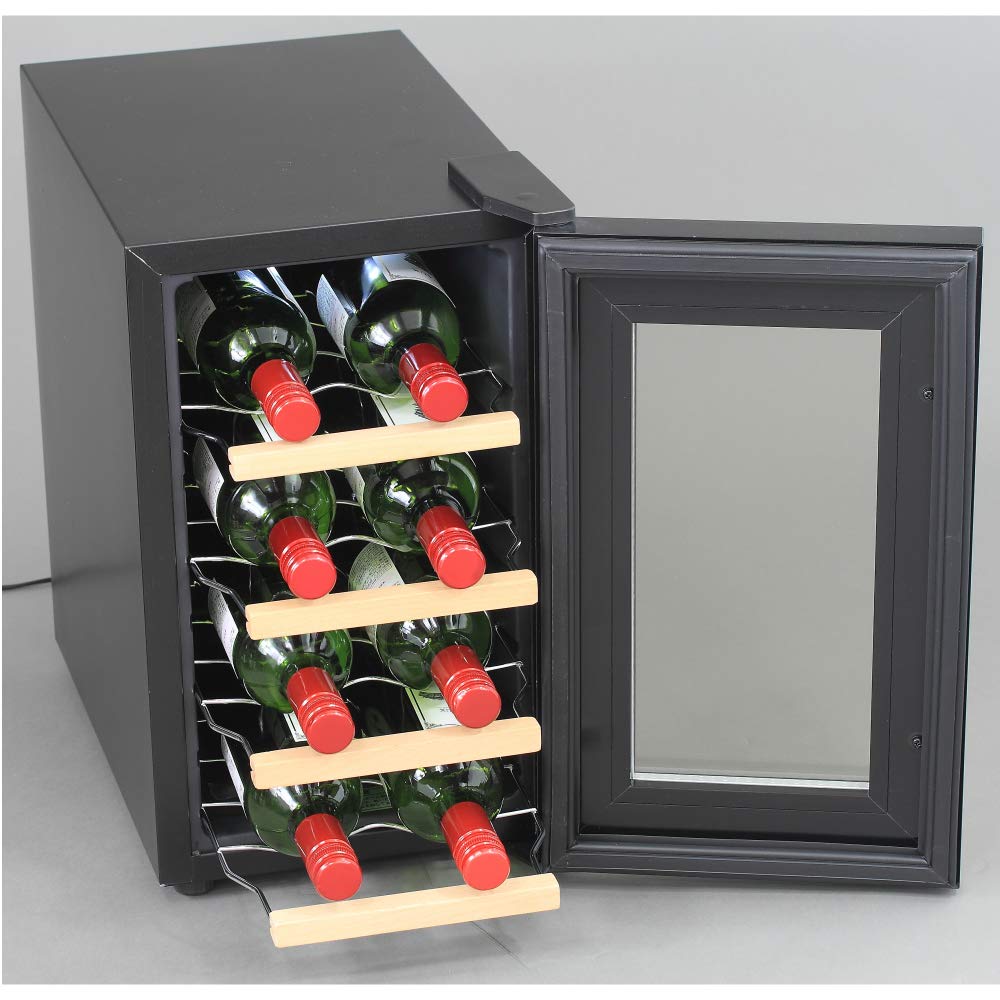 Amazon.co.jp: CE-8W(ブラック) ペルチェ方式8本収納用ワインセラー
