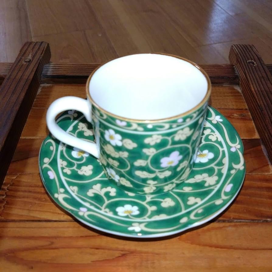 Amazon | 天王窯 翔優作 京友禅 絵変り 珈琲碗皿揃 5客セット | ノー