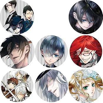 Amazon.co.jp: 缶バッジ 黒執事 バッジセット シエル ファントムハイヴ