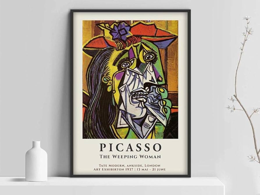 パブロ・ピカソ「ほおづえ」額装ポスター/アート/名画 picasso パブロ