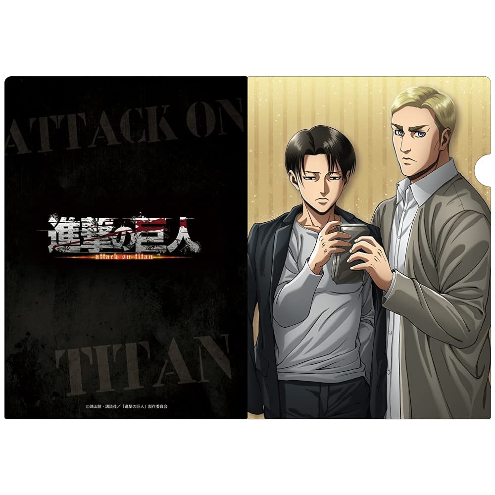Amazon.co.jp: 進撃の巨人 クリアファイルN[リヴァイ＆エルヴィン