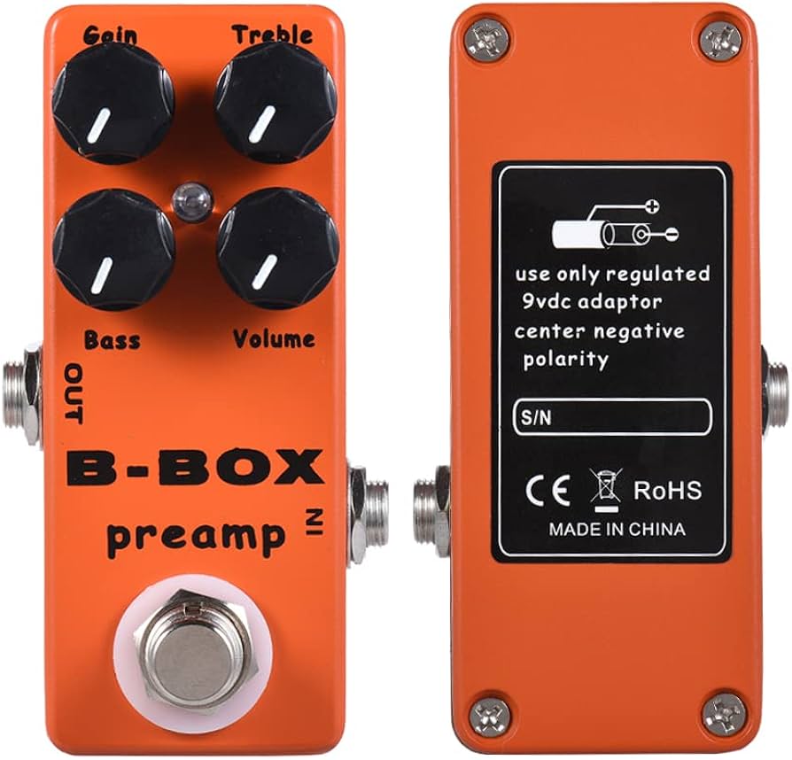 Amazon | ZEYUAN B-Box エレキギター プリアンプ オーバードライブ