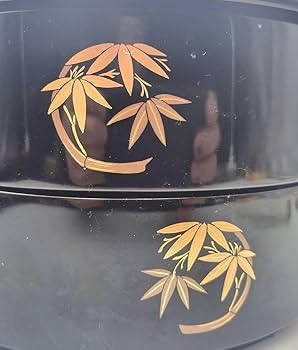 Amazon.co.jp: 輪島塗 稲忠製 丸形重箱 蒔絵 共箱 骨董品、美術品