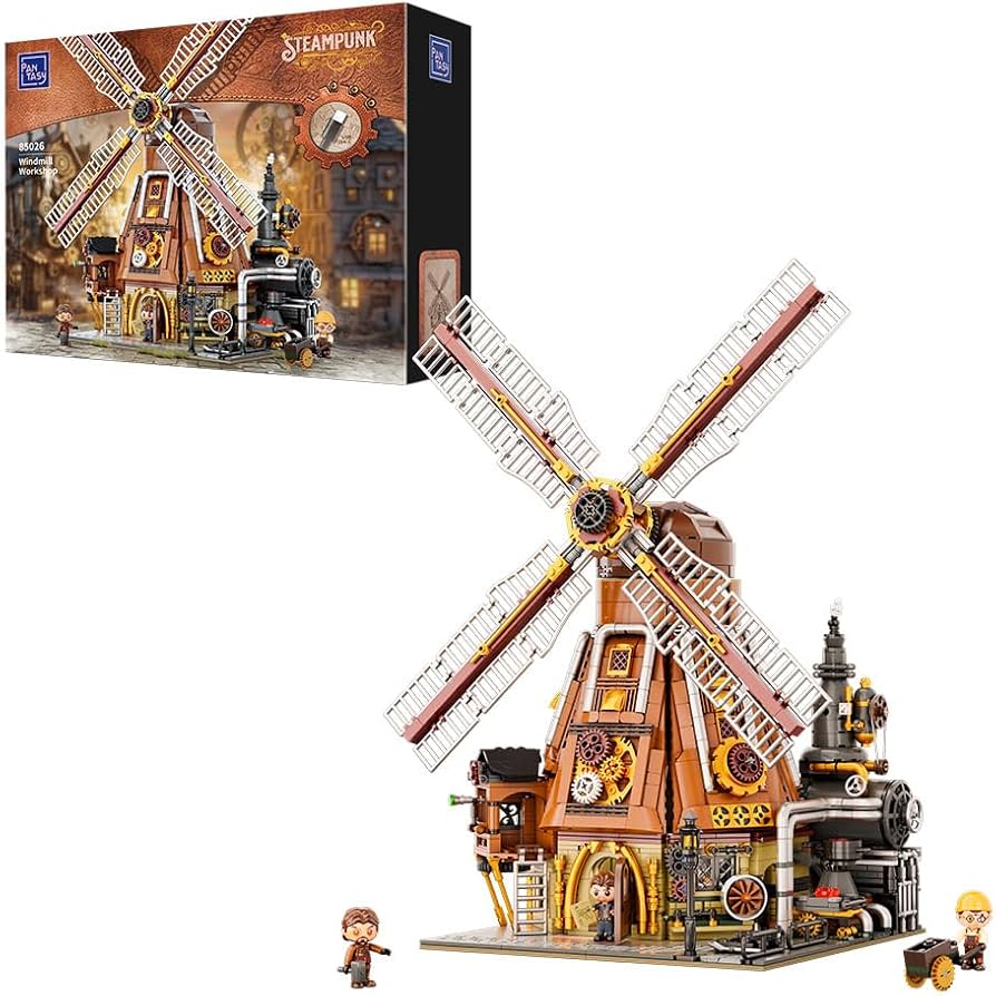 Amazon.com: PANTASY Steampunk Windmill Workshop Building Set