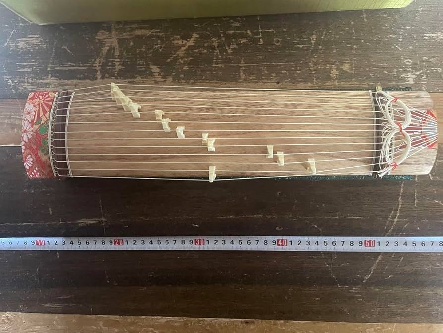 木製琴 13本弦 木製筝 13弦 お琴 琴 木製13弦筝 赤い装飾付き