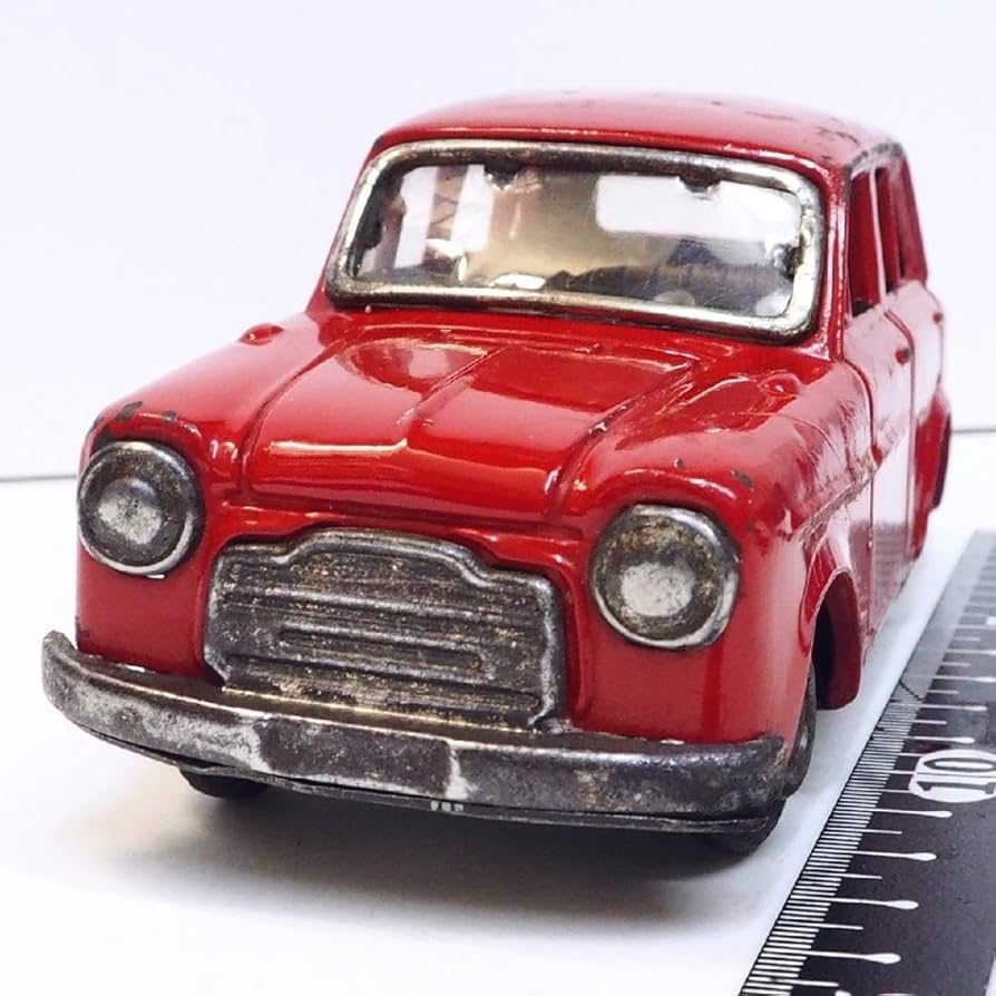萬代屋【ダットサン セダン1000赤】ブリキtin toy car自動車【箱無