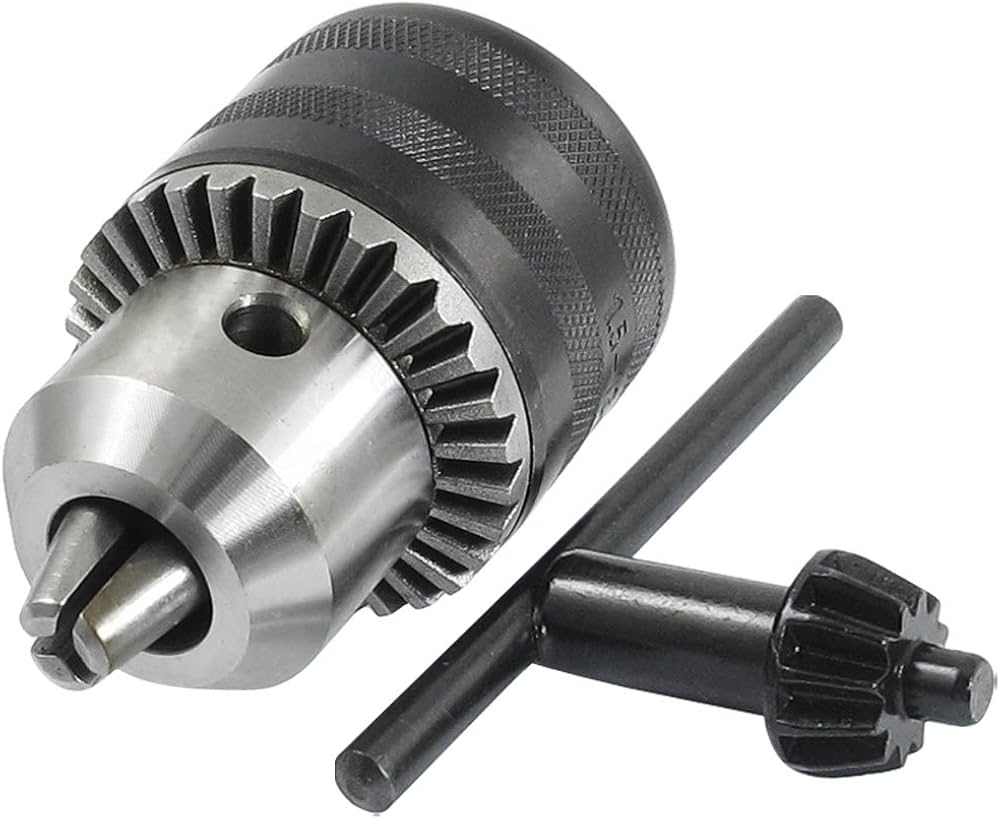 Amazon | uxcell ドリルチャック 1.5-13 mm容量 B16 テーパーボア キー