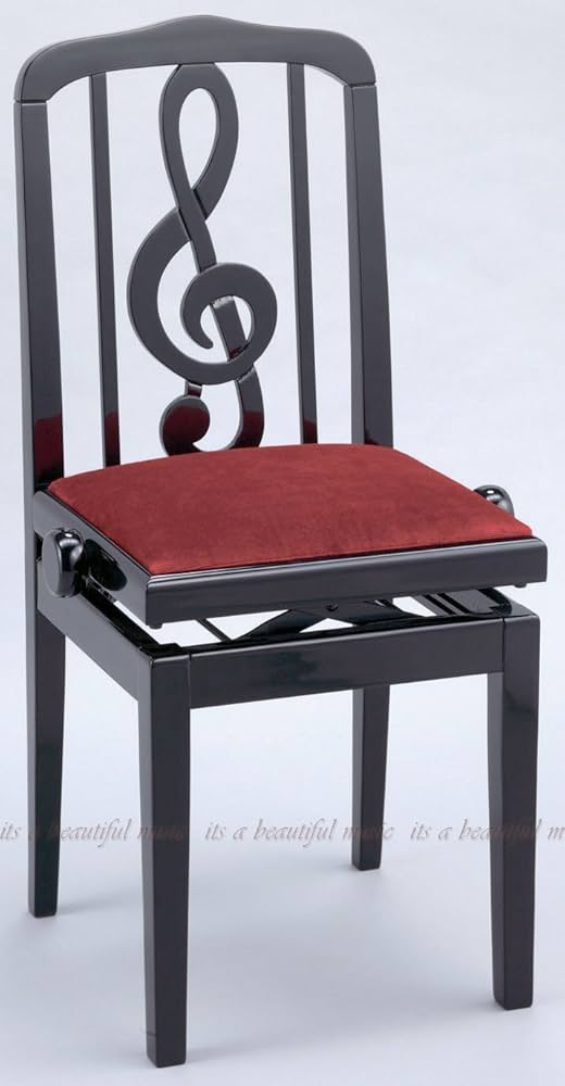 Amazon.co.jp: ピアノ椅子 背もたれタイプ スペイン HIDRAU SG-40 （黒