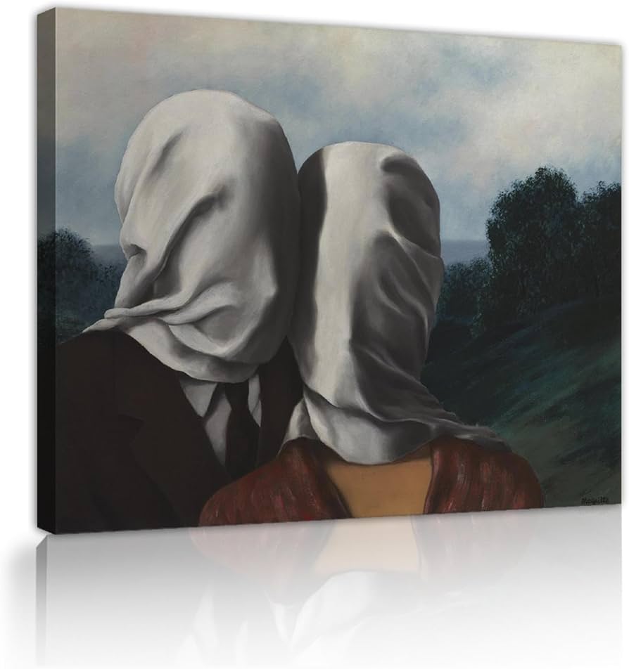 作品解説】ルネ・マグリット「恋人たち」 - Artpedia アートペディア