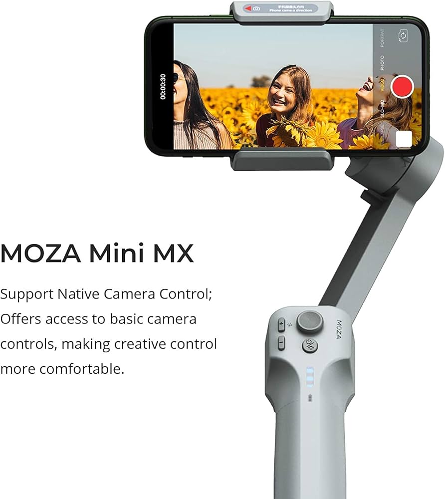 Amazon.com: MOZA Mini MX Gimbal 3-Axis Handheld Stabilizer for iOS