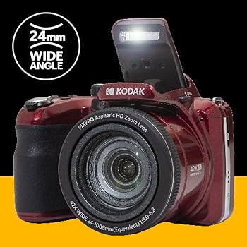 Amazon.com : KODAK PIXPRO AZ425-RD 20MP Digital Camera 42X Optical