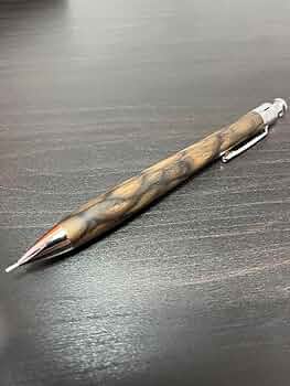 工房楔黒柿孔雀杢シャーペン0.5