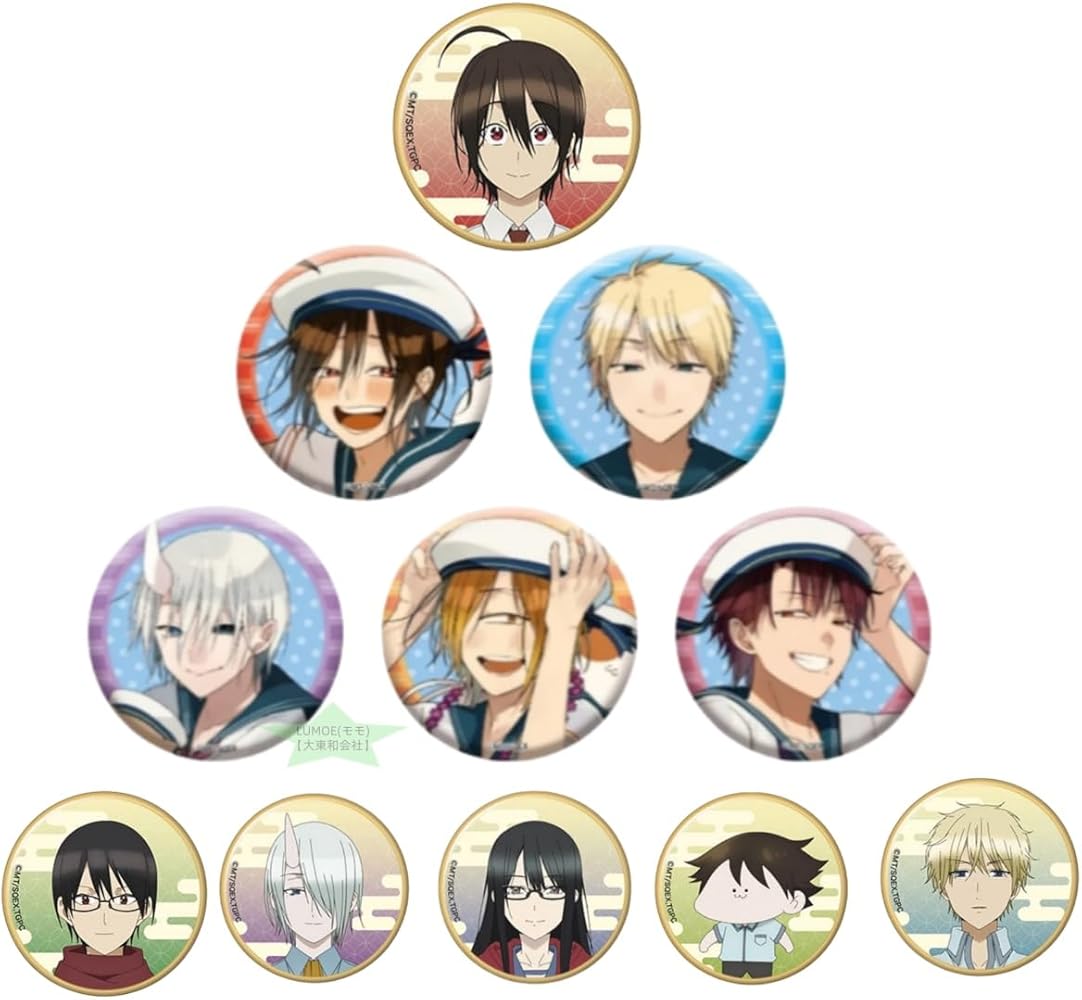 妖怪学校の先生はじめました 妖はじ マリン 缶バッジ 晴明