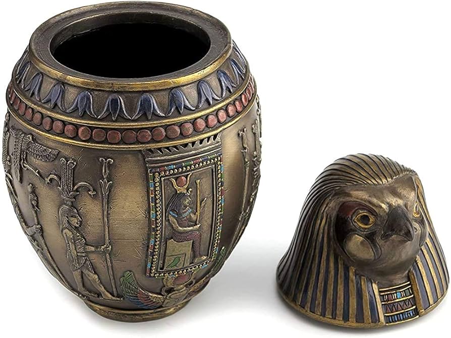 Amazon｜古代エジプトのカノプス壺のレプリカの瓶-プレミアムコールド