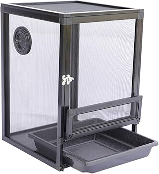 専用ページ】R_004_カメレオン、爬虫類飼育ケージ（中古サビなし・穴大