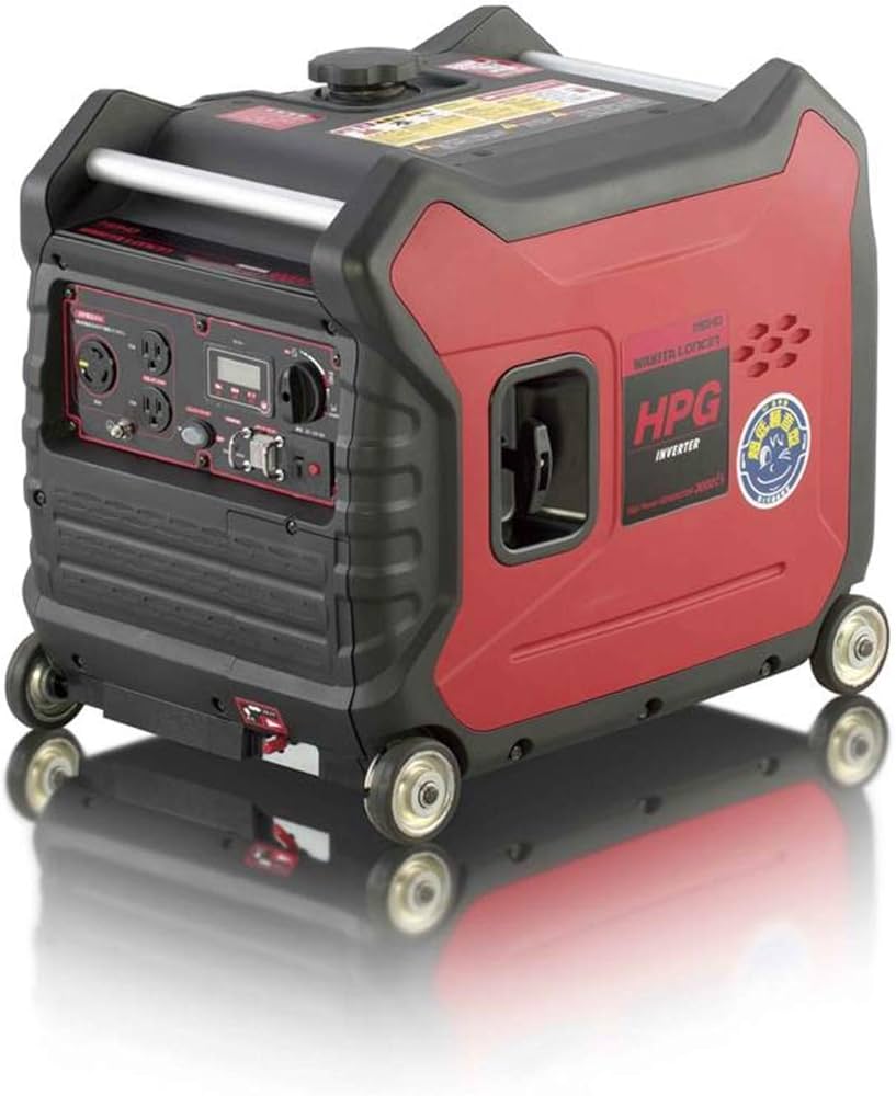 Amazon | ワキタ MEIHO インバーター式ガソリン発電機 HPG3000iS 奥行