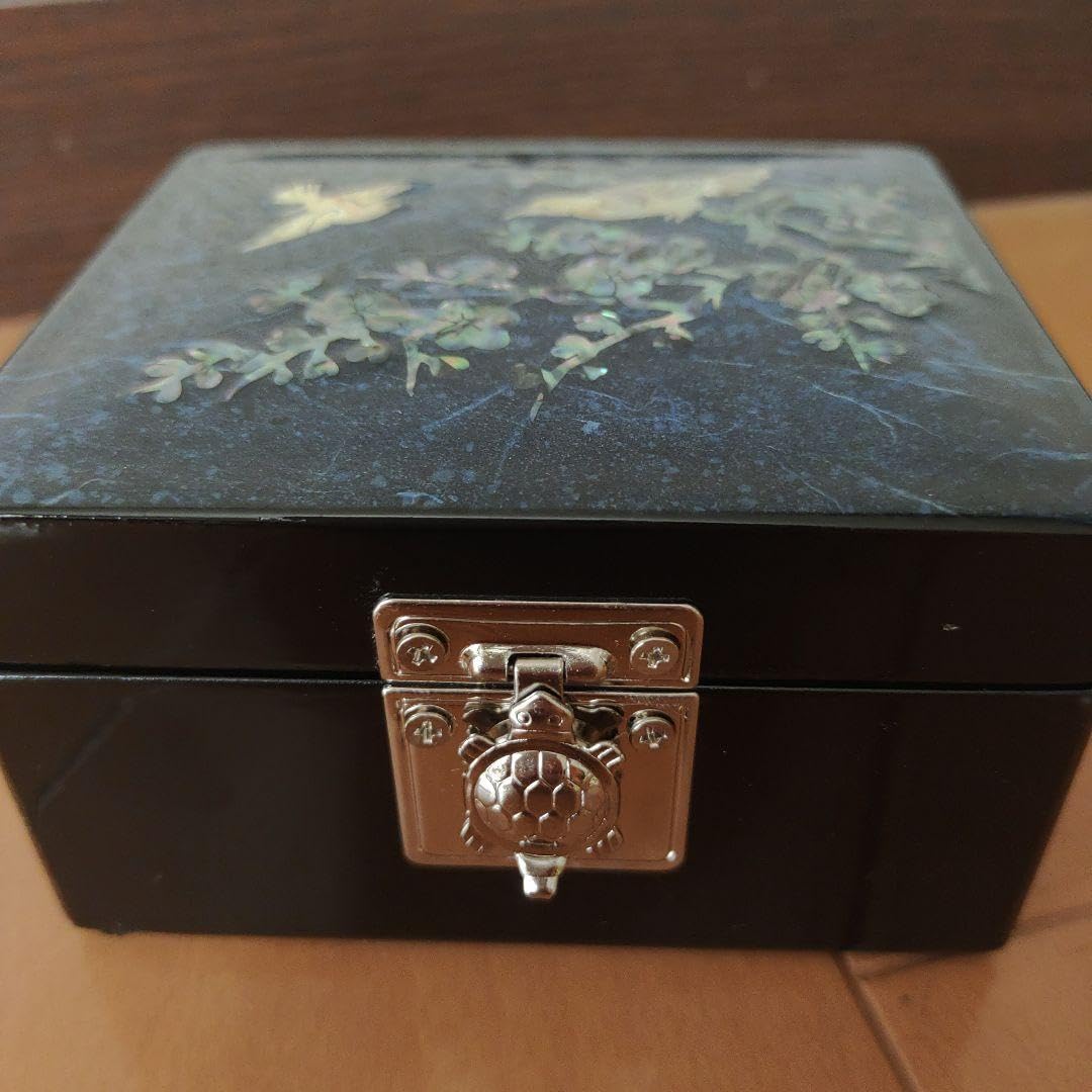 貝殻細工 韓国の伝統ゴージャスなジュエリーボックス宝石箱鏡付き