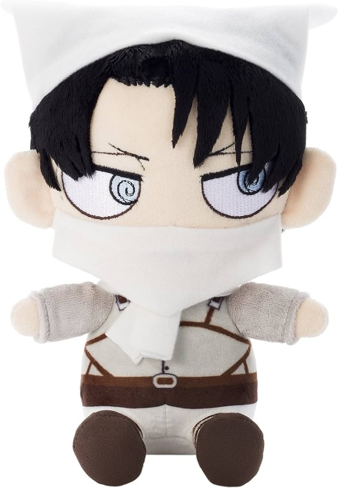 Amazon.co.jp: 進撃の巨人 ちみキャラぬいぐるみ お掃除 リヴァイ : ホビー
