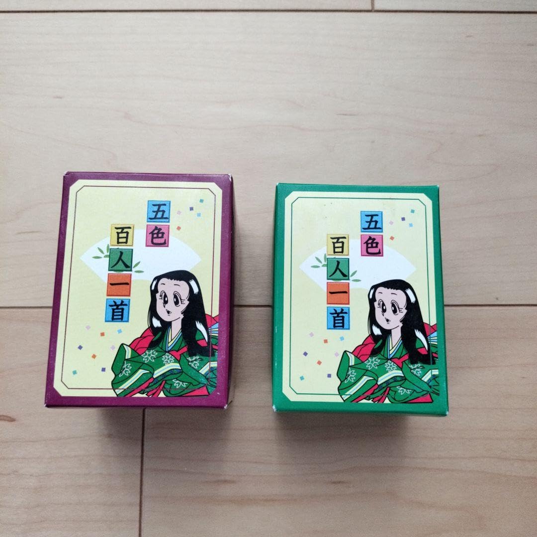 五色百人一首 字札（取り札）19個セット 五色百人一首 TOSS 取り札19読