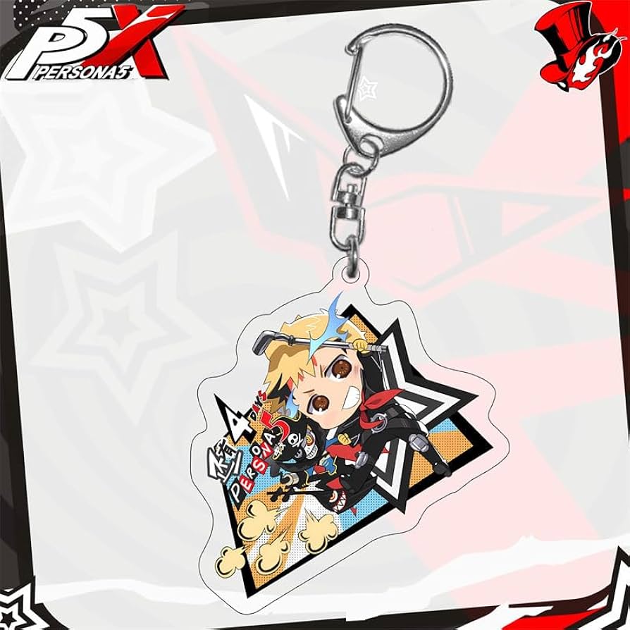 Amazon.co.jp: ペルソナ5 キーホルダー P5X 雨宮蓮 坂本竜司 高巻杏