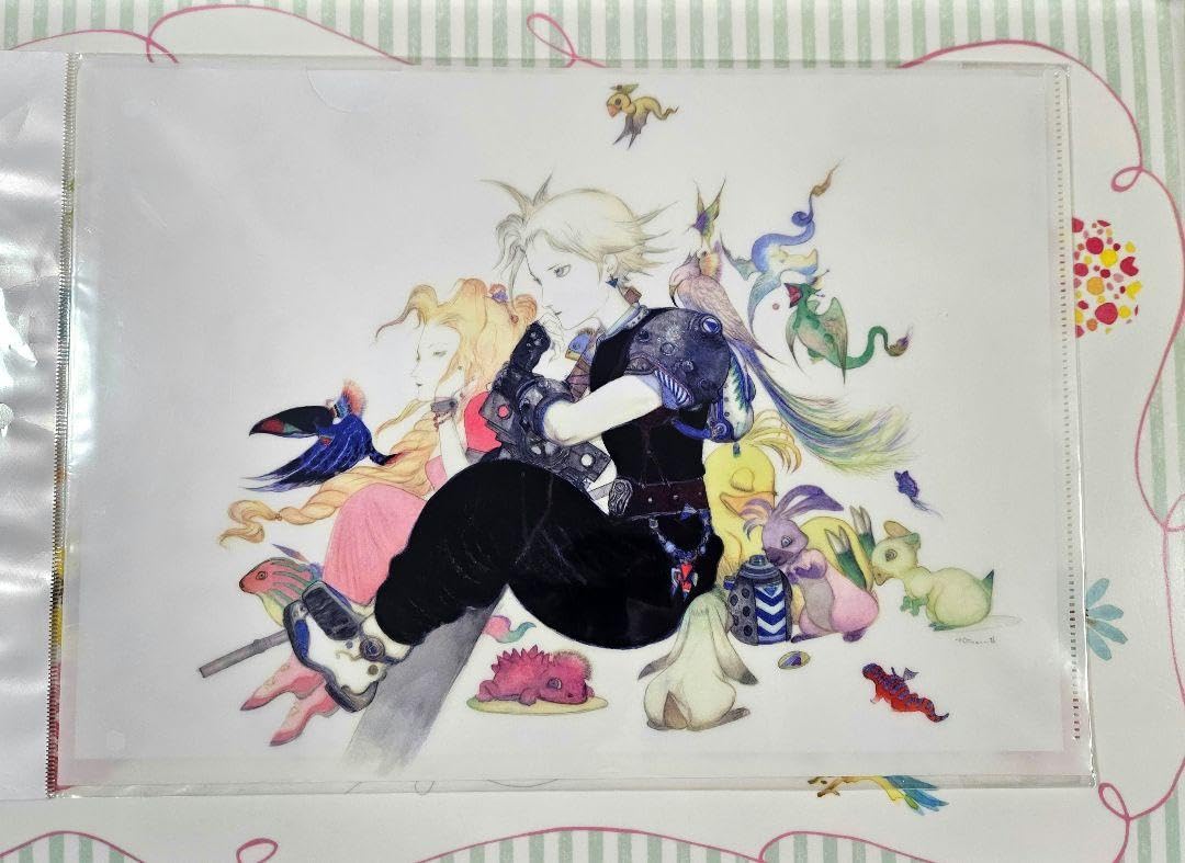 FINALFANTASY VII FF7 クラウド 特典 缶バッジ 天野喜孝展