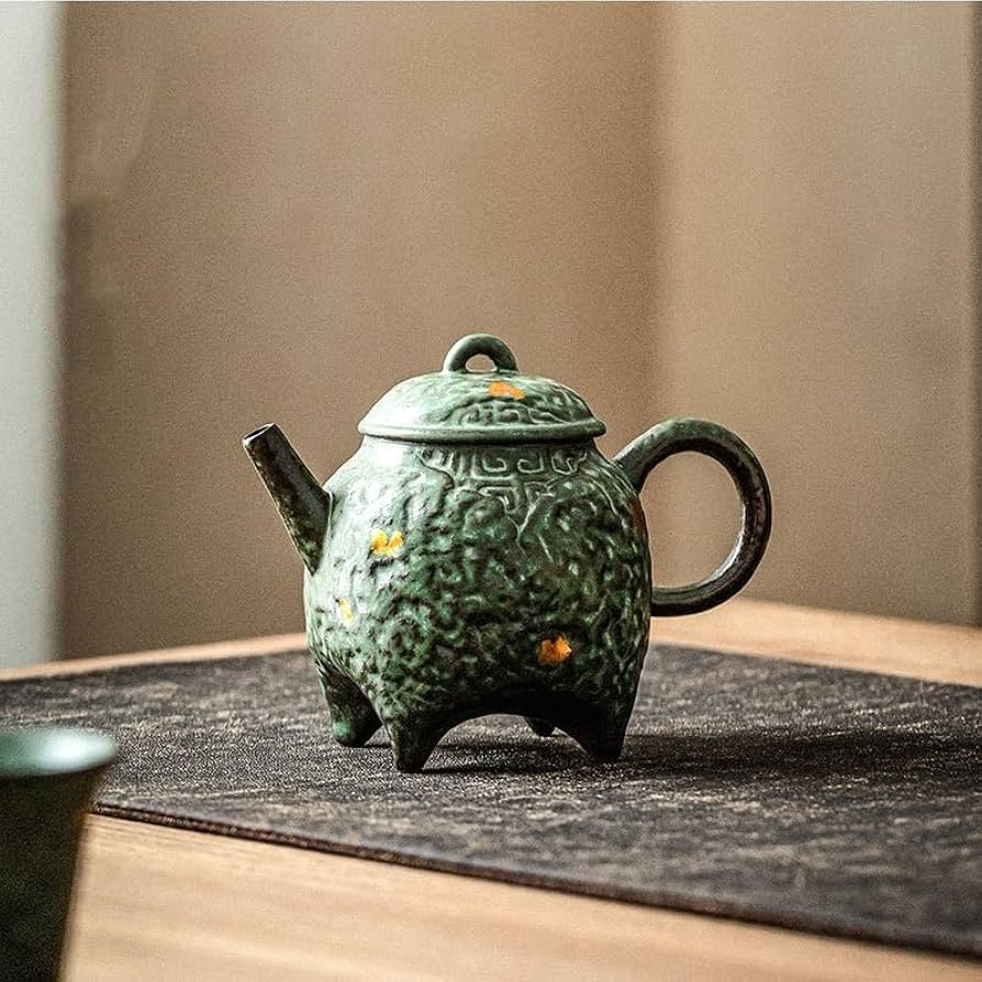 青磁 雲龍文 提梁式 平安 艶彩造 水注 京焼 茶道具 茶器 和食器 共箱