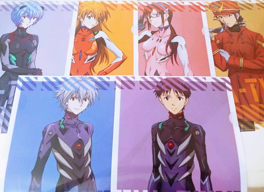 Amazon.co.jp: エヴァ クリアファイル カヲル シンジ アスカ レイ マリ