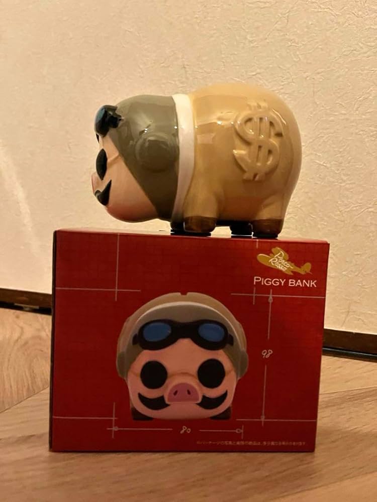 紅の豚 貯金箱 ポルコ・ロッソ スタジオジブリ なつかしい豚の貯金箱 紅の
