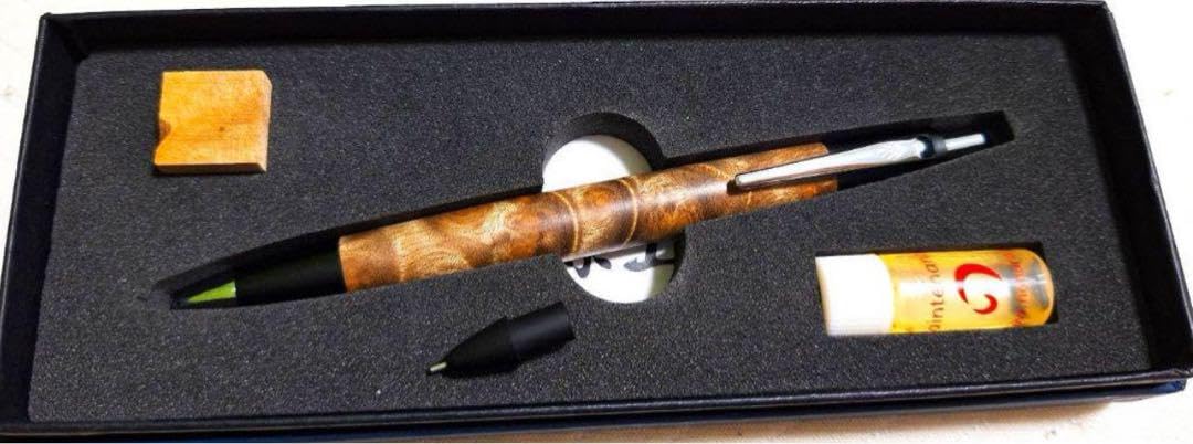 野原工芸旧型シャープペンシルマーブルウッド固定式口金