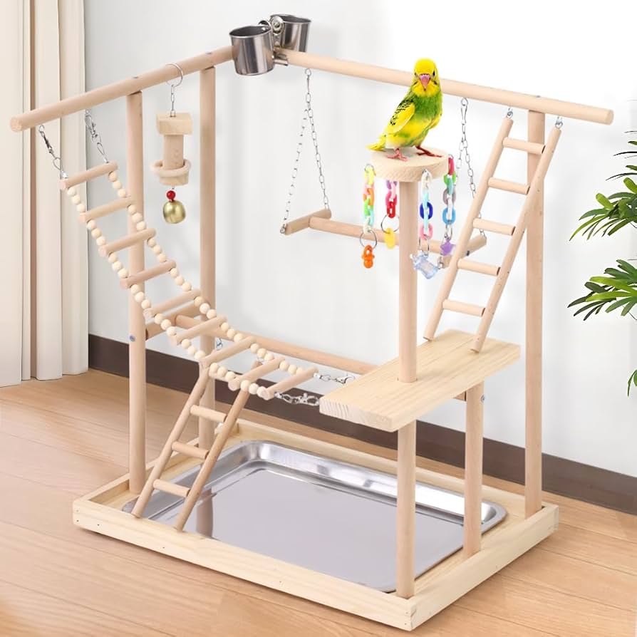 中型鳥さん用】眺めのいい♬バードスタンド＆桜の木バードアスレチック