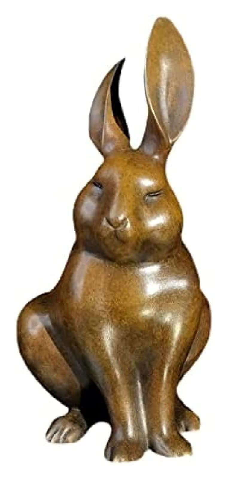 手作りする 純銅 中実 うさぎ 工芸品 置物96