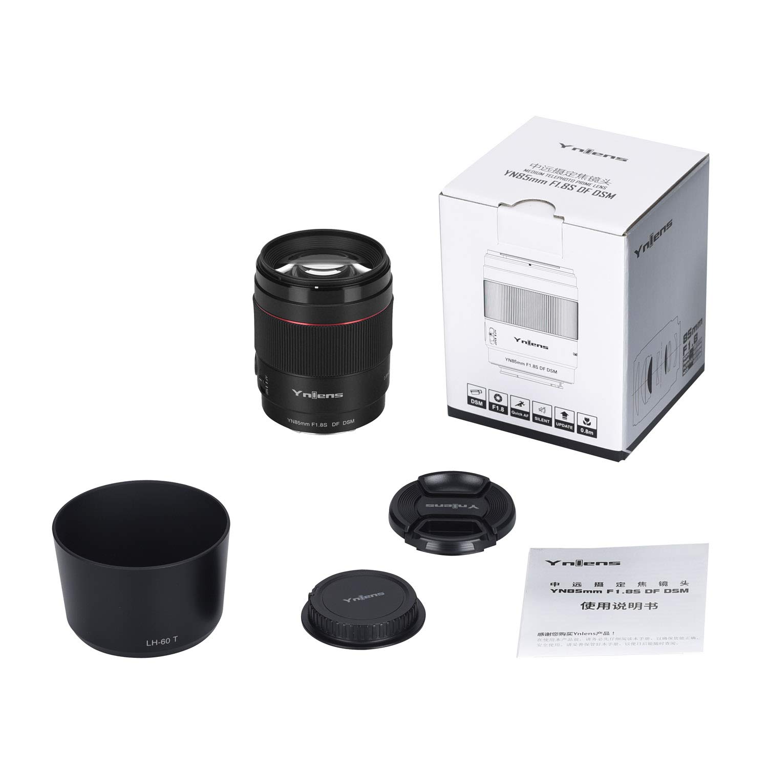 Amazon.com : YONGNUO YN85mm F1.8S E Mount Lens for Sony, F1.8