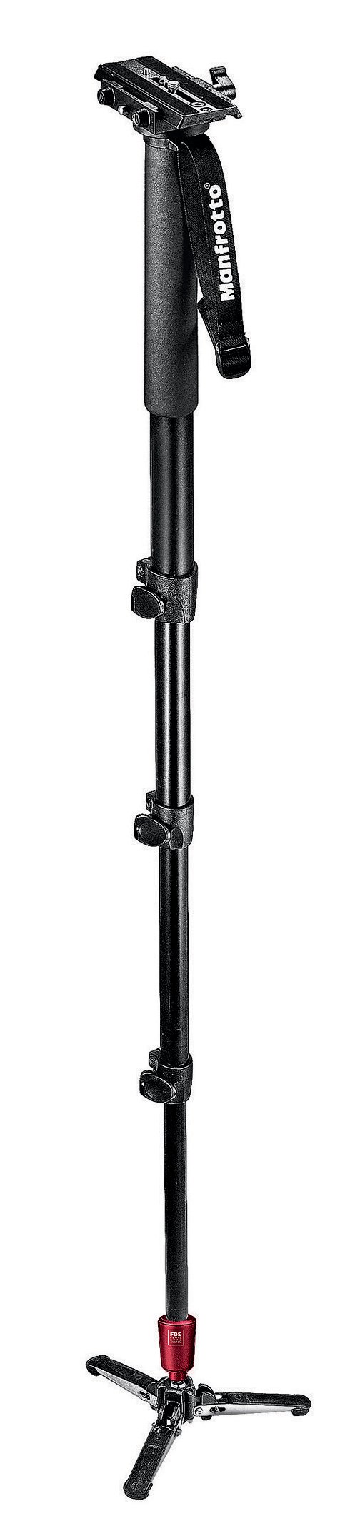 Amazon | Manfrotto 一脚 フルードビデオ一脚 ビデオカメラプレート付