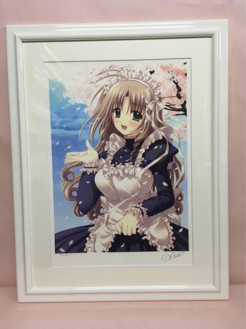 版画 西又葵 サイン ミクスドメディア アールビバン 複製原画