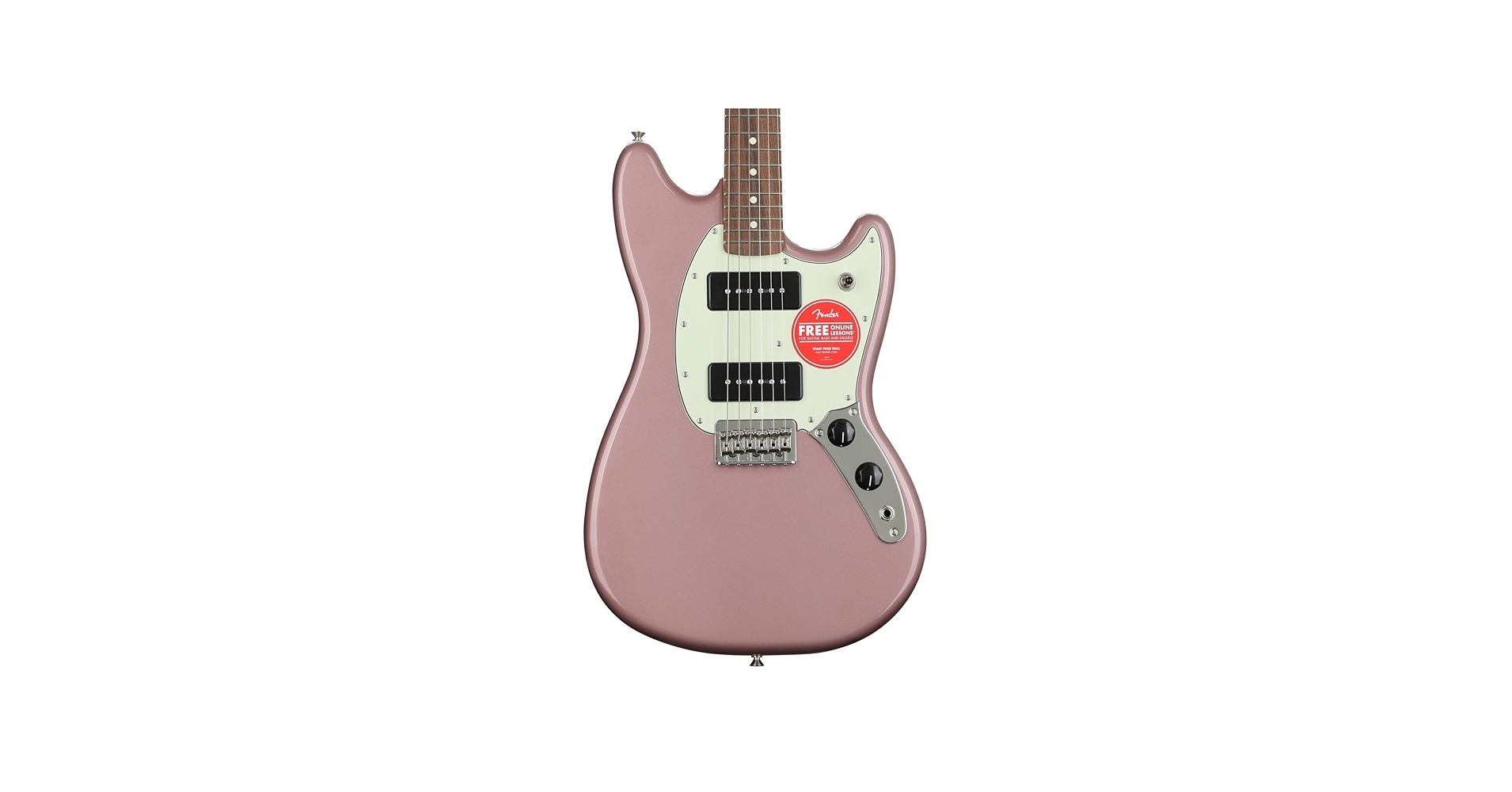Amazon.com: Fender Player 90 Mustang Electric Guitar, Burgundy