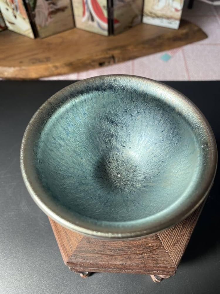 中国古美術/建窯窯変天目茶碗【保存箱付】 中国古美術/建窯窯変天目