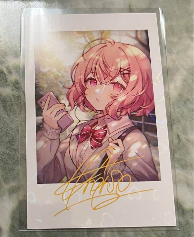 Amazon.co.jp: nqrse なるせ チェキ 制服 ホロ＋デジタルサイン : おもちゃ