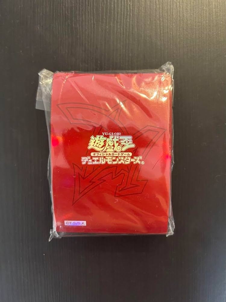 未使用】遊戯王 スリーブ オシリスレッド 赤 60枚 初期 青スリーブ 60