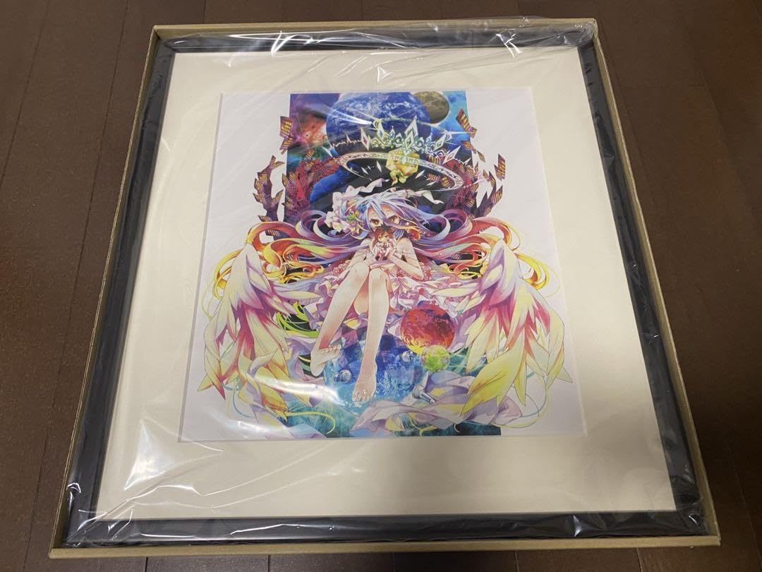 ノーゲーム・ノーライフ 10th Anniversary 額装複製原画 白